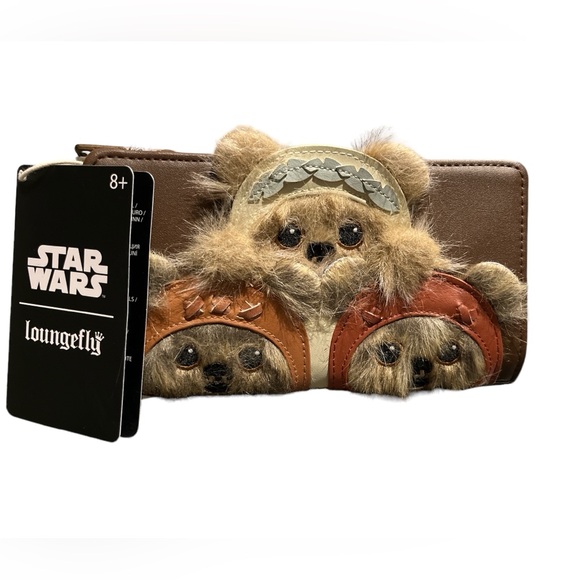 Loungefly Handbags - Loungefly x Star Wars Ewok Fuzzy Wallet FINAL PRICE